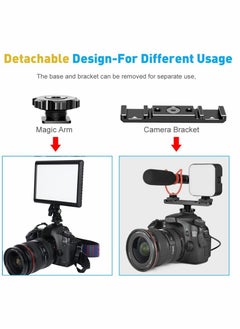 KASTWAVE Hot Shoe Extension Bar, Dual Cold Shoe Mount Plate Adapter, Dual Hot Shoe Extension Bar, for Monitor Microphone LED Video Light, for Sony Canon Nikon DSLR Compact Camera Vlog Film  - Image 5
