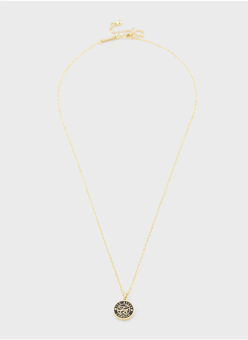 تيد بيكر Chain Detail Drop  Long Necklace