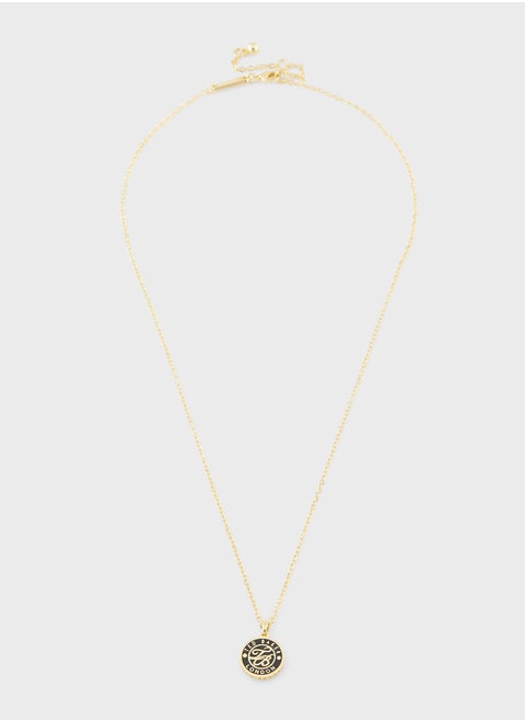 Chain Detail Drop  Long Necklace