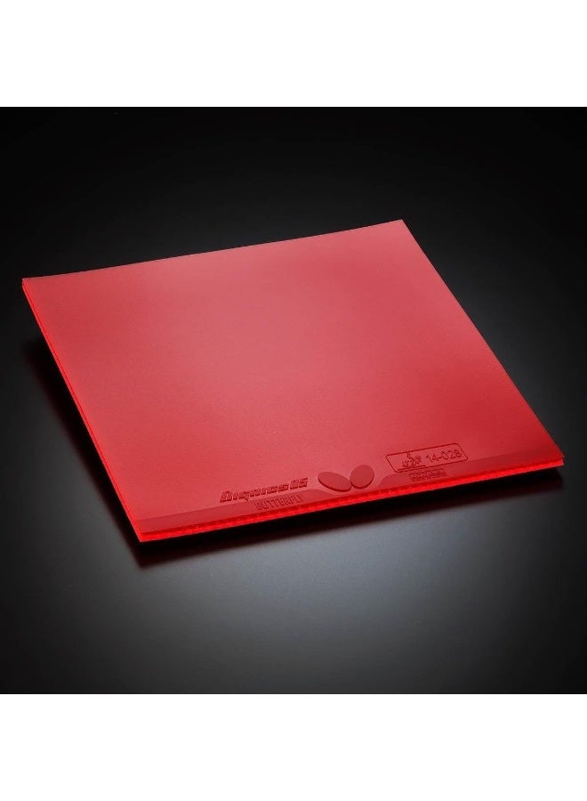 Butterfly Dignics 05 Table Tennis Rubber - Red, 1.9mm - Image 2