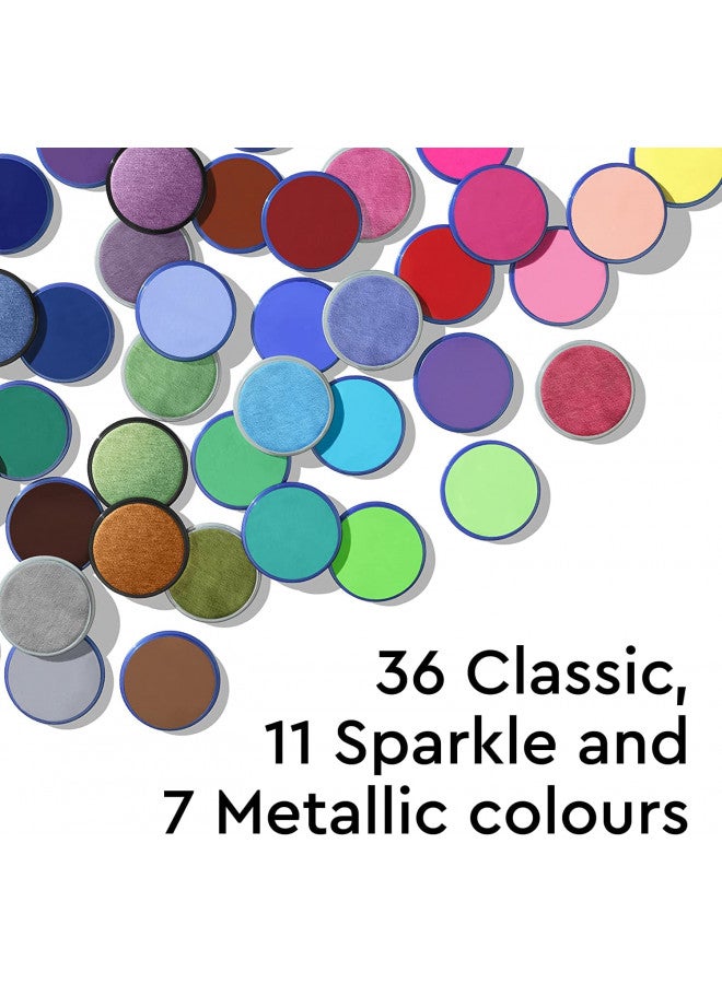 Snazaroo Sparkle Face and Body Paint, 18.8g (0.66-oz) Pot, Sparkle Red - Image 3