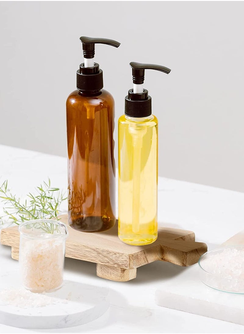 SYOSI Wood Pedestal Riser Wooden Soap Holder Riser Wood Footed Tray for Bottles Plant Makeup Tissues Candles Decorative Waterproof Wooden Stand Counter Sink Home Decor Housewarming Gift Rustic  - Image 5