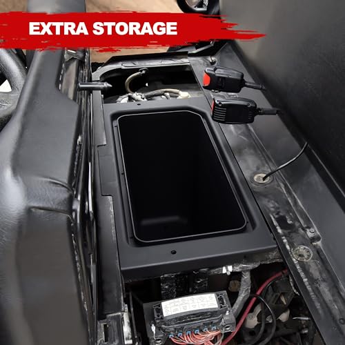 SAUTVS Under Seat Storage Box for Polaris Ranger 500 570, Underseat Storage Bin Set Organizer Tray for Polaris Ranger 500 / Ranger 570 CREW ETX Full Size 2015-2021 Accessories(1PCS, Replace #2880046) - Image 2