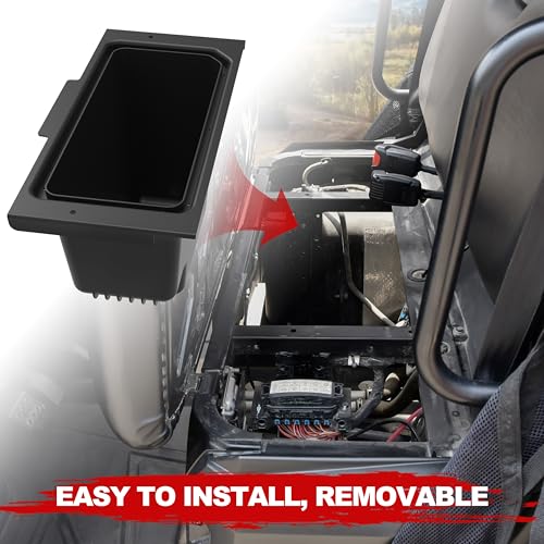 SAUTVS Under Seat Storage Box for Polaris Ranger 500 570, Underseat Storage Bin Set Organizer Tray for Polaris Ranger 500 / Ranger 570 CREW ETX Full Size 2015-2021 Accessories(1PCS, Replace #2880046) - Image 3