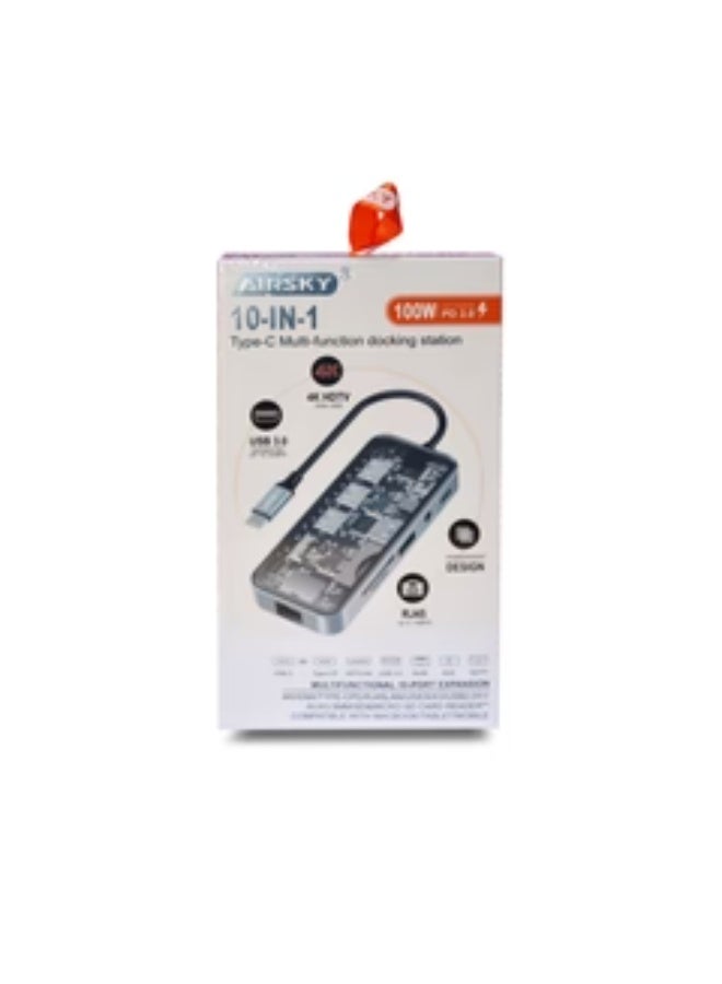 Airsky 10-In-1 Type-C multi-function docking station - Image 2