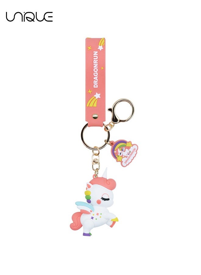 Unique Lovely Keychain Gift - Unicorn Keychain Kawaii Accessories Key Chain Backpack Charms Car Keys Keychain for Kids Girls  - Image 1