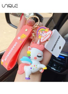 Unique Lovely Keychain Gift - Unicorn Keychain Kawaii Accessories Key Chain Backpack Charms Car Keys Keychain for Kids Girls  - Image 4