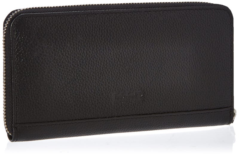 Timberland Women's Leather Rfid Zip Around Wallet Clutch With Wristlet Strap, Black (Pebble), One Size - Image 2
