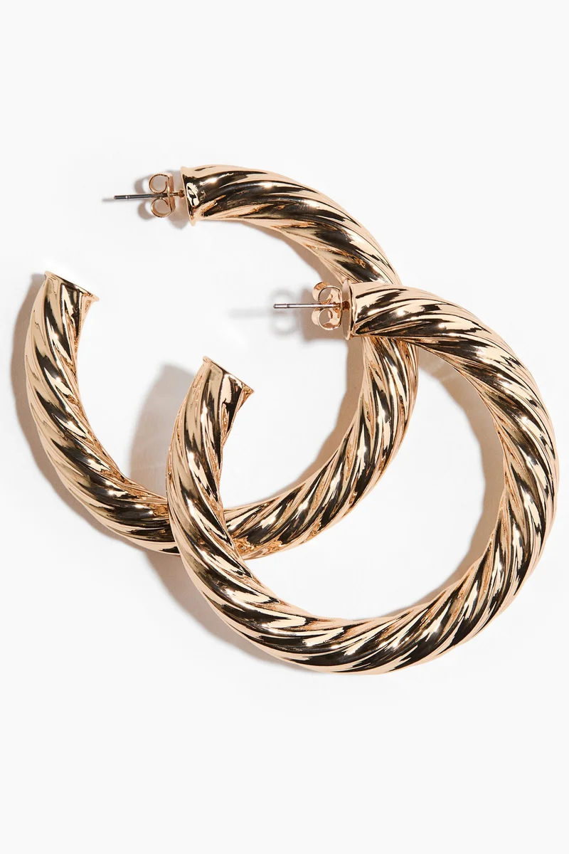 H&M  Twisted hoop earrings for Women | Best Price UAE