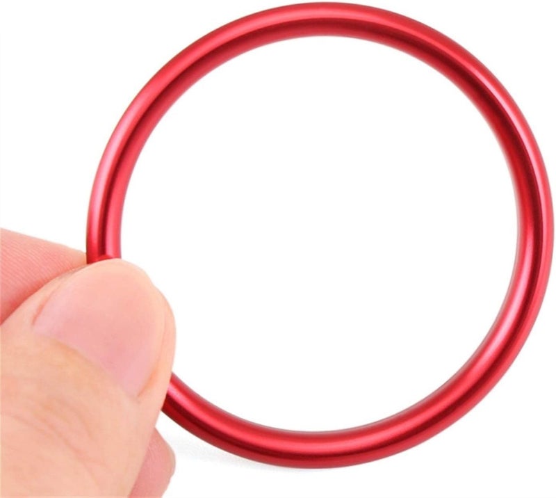 DEMULAX 4pcs Red Car Air Vent Outlet Trim - Image 5