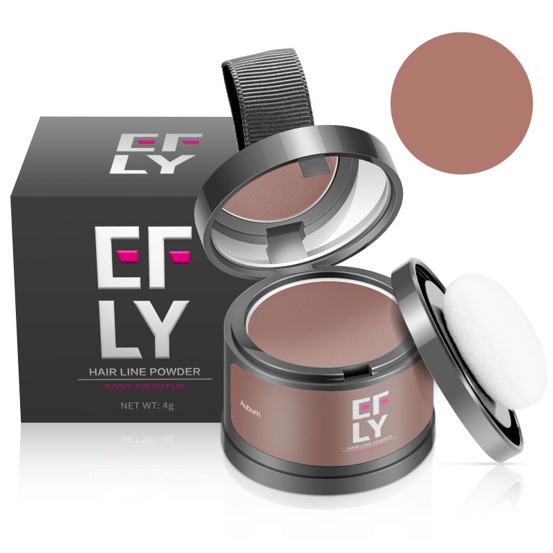 efly Root Touch Up Hair Color Powder For Concealing Hair Loss and Thinning, Gray Hair Shadow Powder Root Cover Up Hairline Powder For Women Men Eyebrows, Beard Line - Image 1