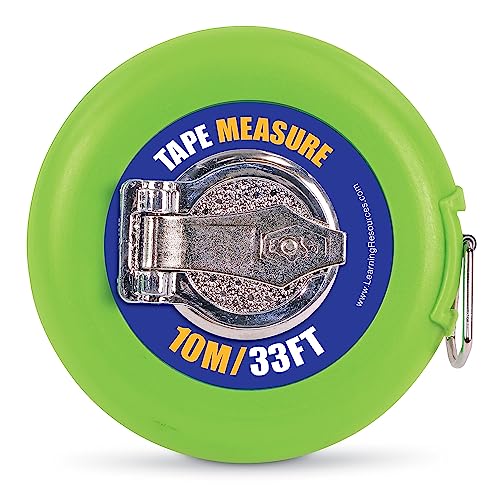 Learning Resources WindUp Tape 10 Meters33 Feet Early Math Skills Easy WindUp Tape Measure Construction Play Ages 5 - Image 5