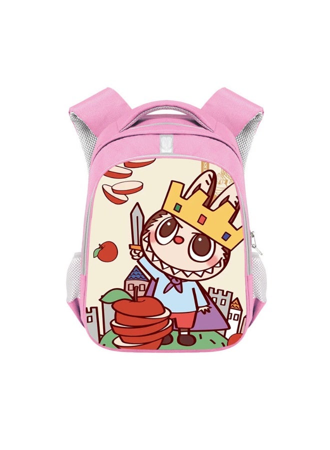 Labubu Backpack Student Large Capacity High-end Backpack Children's Wear-resistant Polyester Backpack 36*26*13CM - Image 1