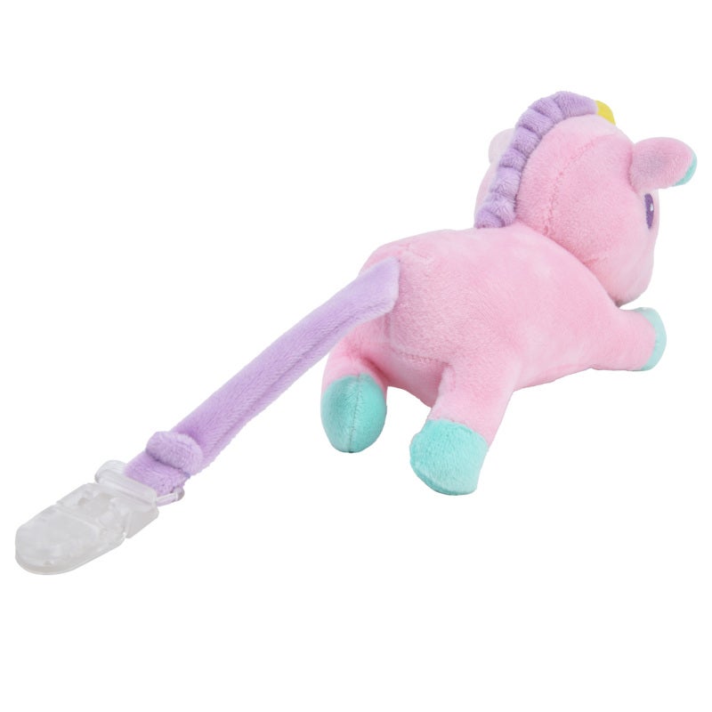Detachable Pacifier Clip - Soft Comfortable Pink Clip Durable Baby Pacifier Holder for Infant Toddler Stroller - Non Slip Easy Clip for Clothes Soothing Pacifier Toy Gift for New Parents - Image 3