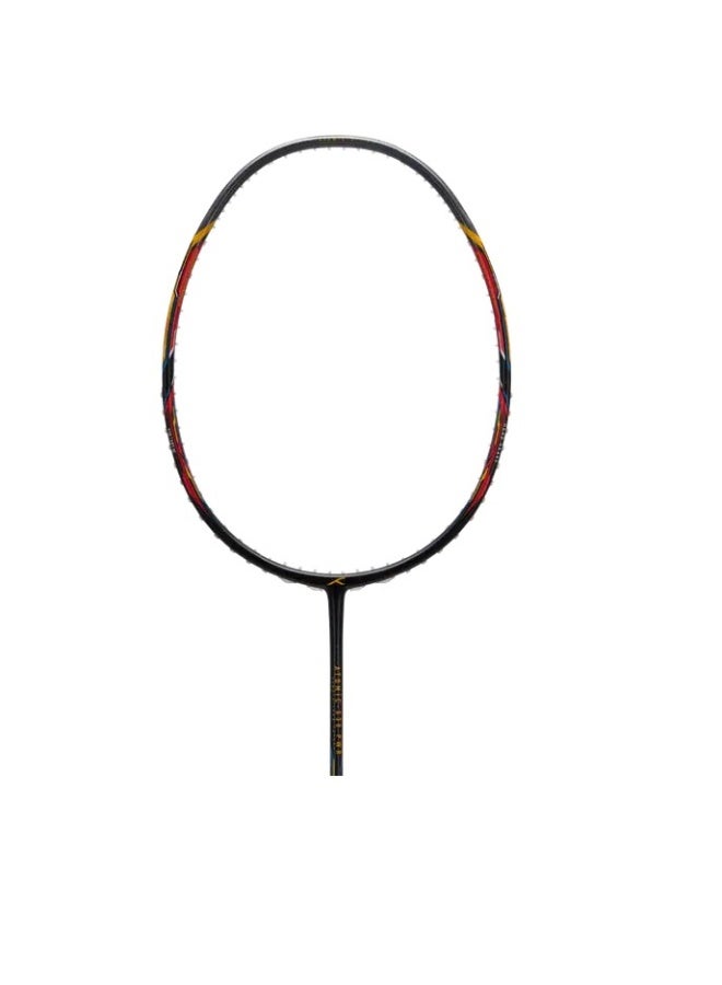 Hundred Atomic X 38 CTRL Carbon Fibre Strung Badminton Racket with Full Racket Cover for Intermediate Players (72g, Max Tension - 32LBS) (Black/Grey) - Image 2