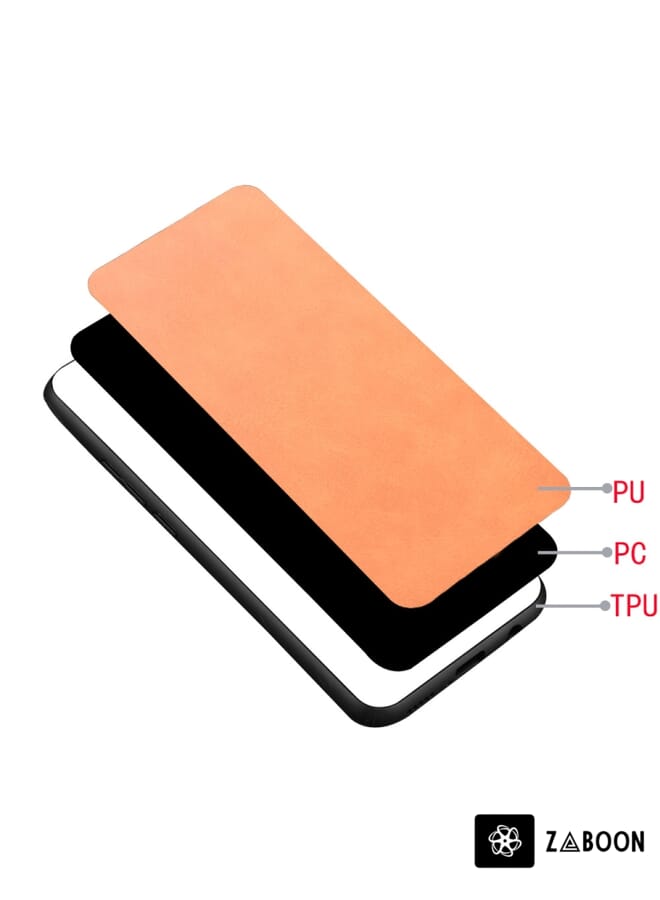 Zaboon Protective Case Cover For Vivo X50 Shockproof Sewing Cow Pattern Skin PC + PU + TPU Case - Image 4