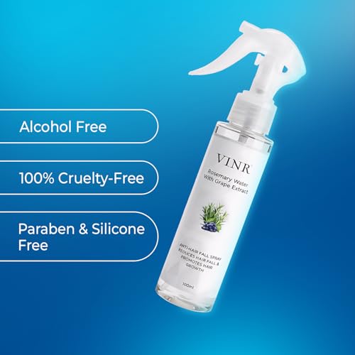VINR Rosemary Hair Spray for Hair Growth | Rosemary Water & Mint Scalp Strengthening Spray | Anti Hair Fall | Hair Mist | Lightweight Hair Growth Mist | All Hair Types 100 ml - Image 5