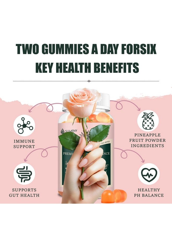 جيلي الأناناس SUWENY للنساء - جيلي توازن أنثوي متميز لصحة النساء ودعم المناعة - نباتي، خالي من الغلوتين وحلال - 60 جيلي - 30 حصة (1) - Image 5