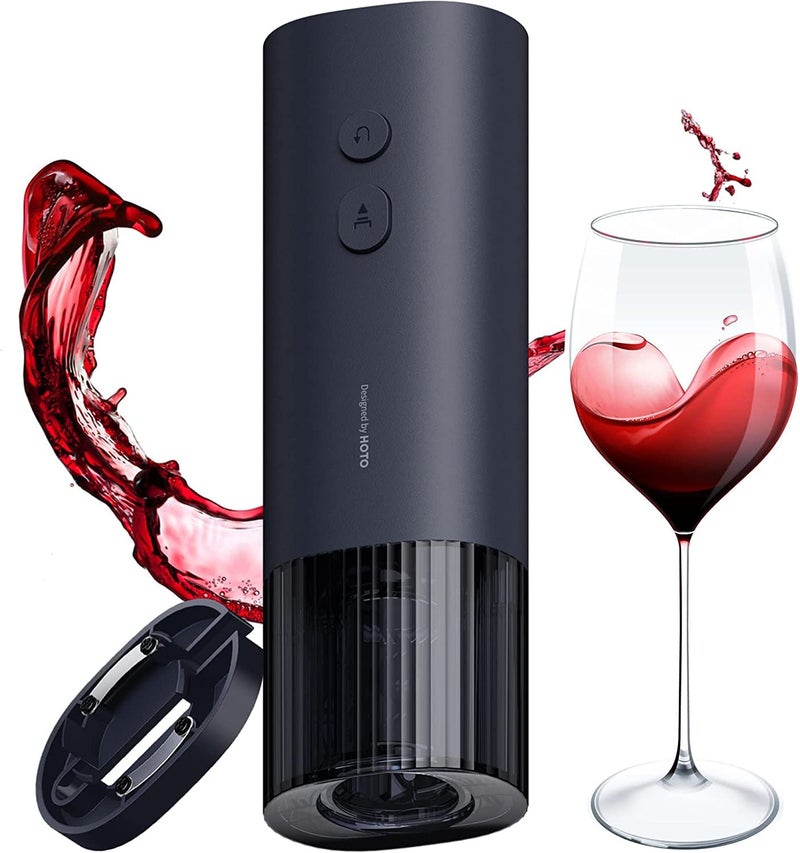 HOTO Electric Wine Opener Automatic Bottle Opener with Foil Cutter Uncorks 170 Bottles 10s Instant Opening Battery Operated Corkscrew Wine Opener Perfect Ideal for Wine Lover Wedding Party Home - Image 2