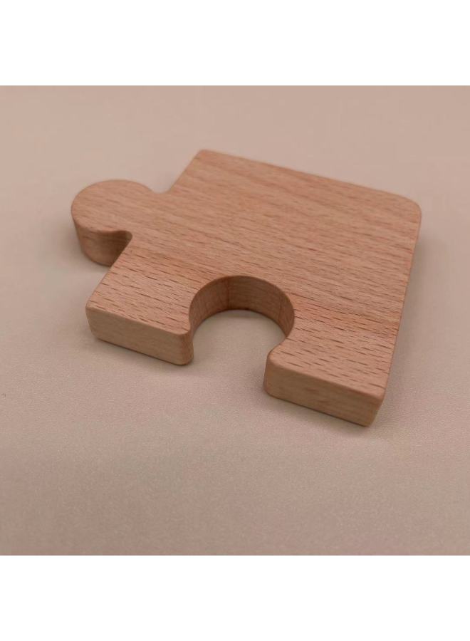Montessori Toddler Contrast Puzzle Comparison Puzzle Entry Buckle Two Round Buckle Beech Teaching Aids-Color:Montessori Puzzle Entry Buckle - Image 4