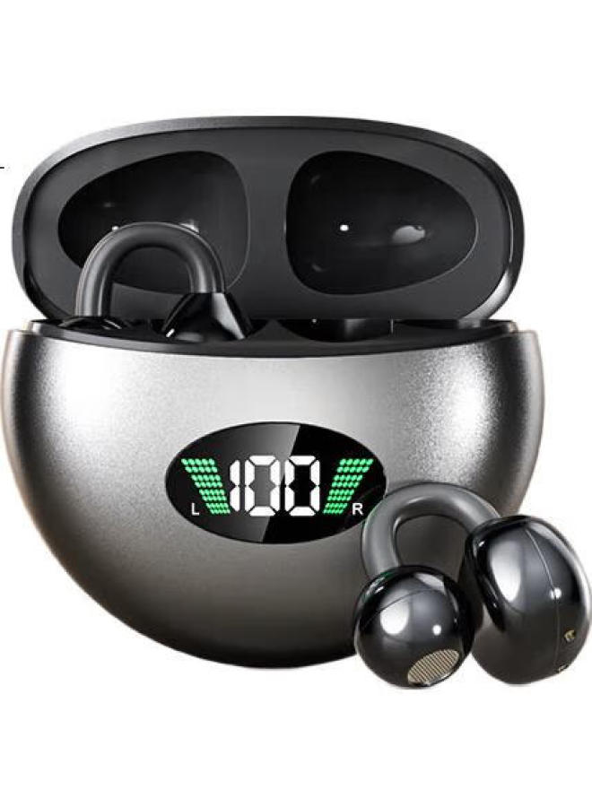 No Must Work Nuobixing Q88 [Berlin Sound] Clip-On Bone Conduction Bluetooth Headphones, New Model, Sports Running Noise-Cancelling Long Battery Life High Sound Quality, Compatible With Xiaomi And Apple, Black - Image 3