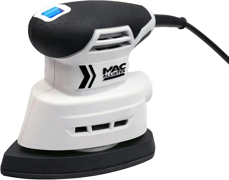 Mac Allister Msdls160 160W 220-240V Corded Detail Sander, White/Black - Image 1