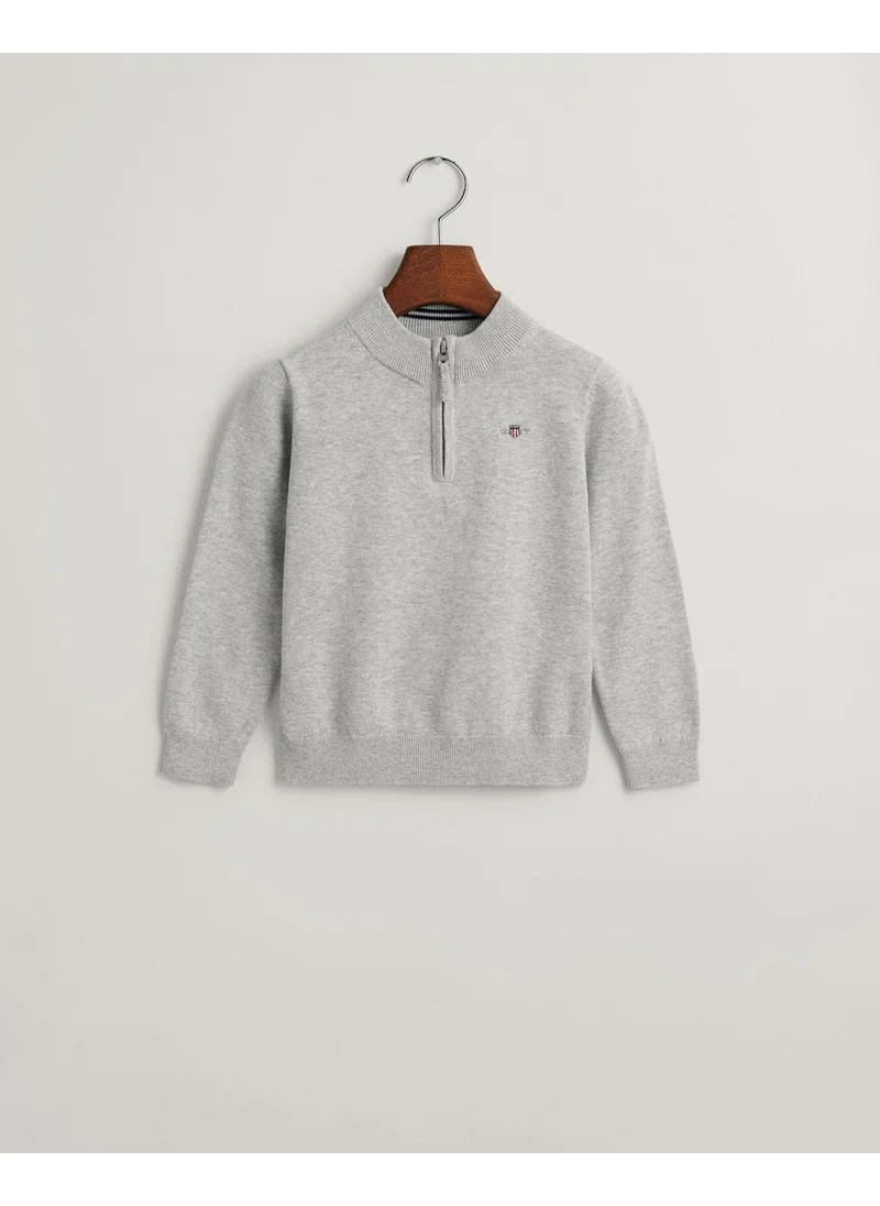 غانت Gant Kids Shield Cotton Half-Zip Sweater