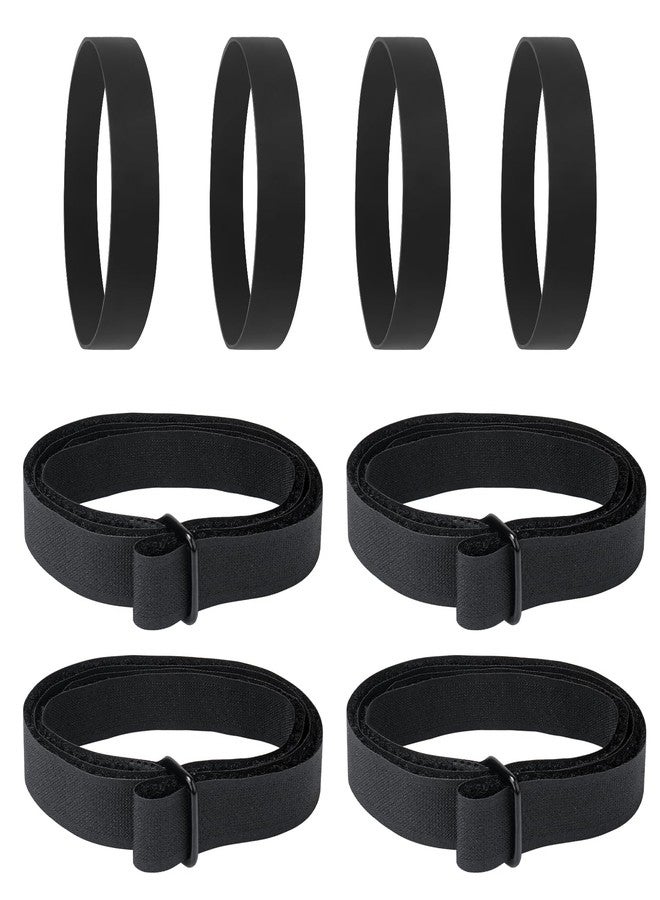 XCWT Sectional Couch Sofa Connector Straps - Heavy Duty Couch Leg Vel-cro & Rubber Brands for 3 Piece Modular Sofa - Hook & Loop Cinch Straps Keep Sectional Couch Legs Together - Image 1