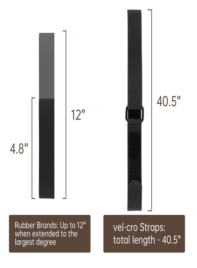 XCWT Sectional Couch Sofa Connector Straps - Heavy Duty Couch Leg Vel-cro & Rubber Brands for 3 Piece Modular Sofa - Hook & Loop Cinch Straps Keep Sectional Couch Legs Together - Image 5