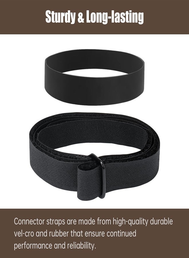 XCWT Sectional Couch Sofa Connector Straps - Heavy Duty Couch Leg Vel-cro & Rubber Brands for 3 Piece Modular Sofa - Hook & Loop Cinch Straps Keep Sectional Couch Legs Together - Image 4
