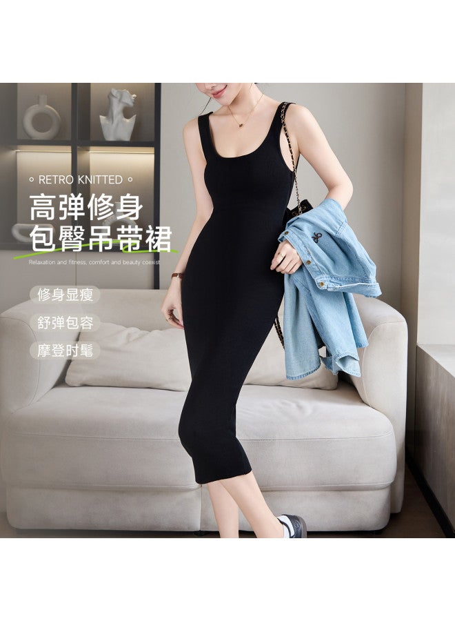 Fenton lightweight Slip Dress For Spring/summer, Solid Color Women's Fashion Minimalist Camisole Layering Piece - Image 2