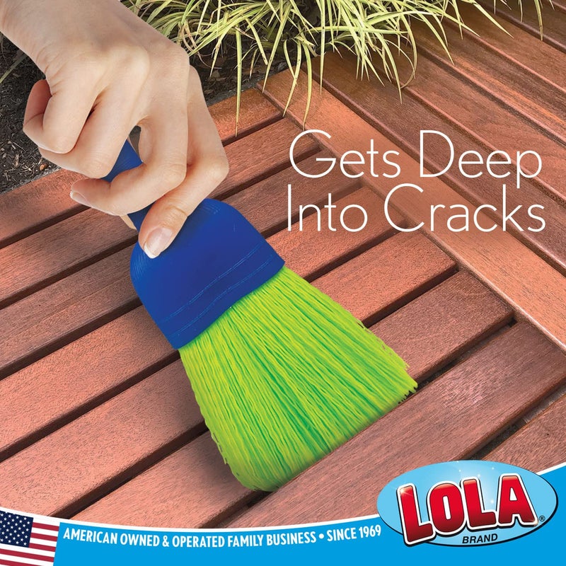 LOLA Whisk Broom, Hand Brush, Durable Bristles, Whisks Away Dirt & Debris, Compact, Hang Hole for Easy Storage, Indoor/Outdoor, 1 Pack - Image 5