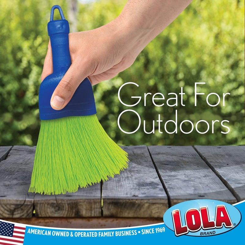 LOLA Whisk Broom, Hand Brush, Durable Bristles, Whisks Away Dirt & Debris, Compact, Hang Hole for Easy Storage, Indoor/Outdoor, 1 Pack - Image 4