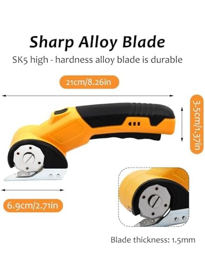 Qivine Cordless Electric Scissors 4 2V 1800mah Rechargeable Cutter For Fabric Leather Cardboard - Image 3