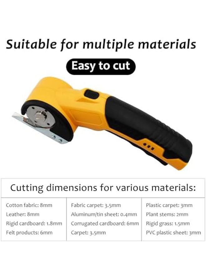 Qivine Cordless Electric Scissors 4 2V 1800mah Rechargeable Cutter For Fabric Leather Cardboard - Image 5
