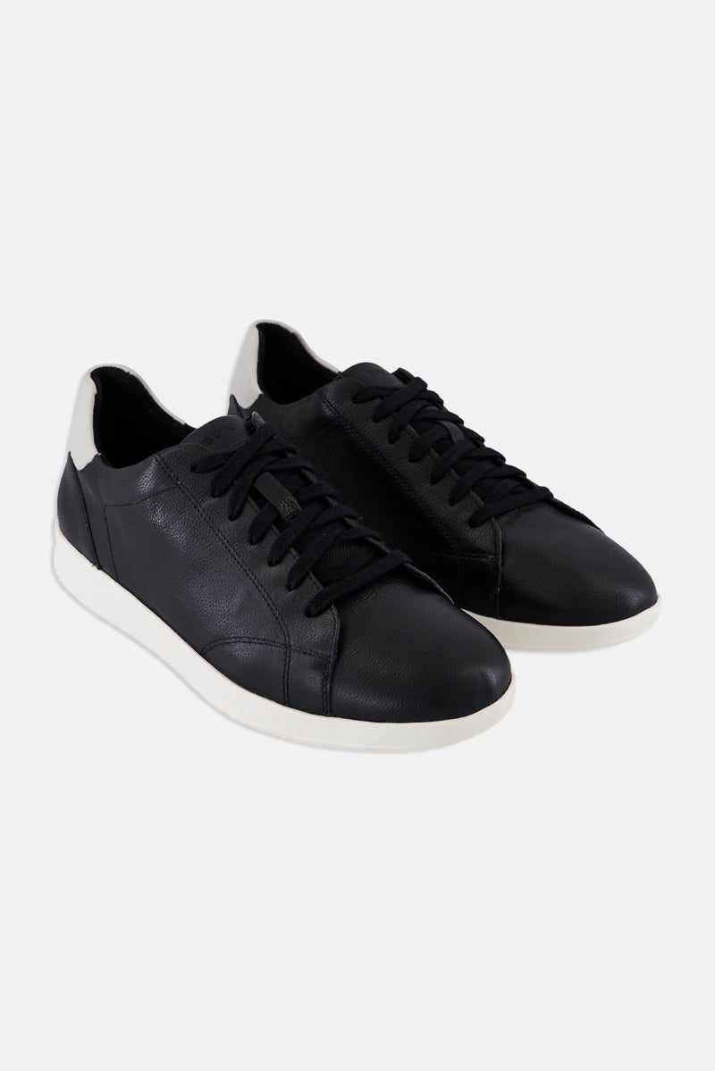 GEOX Men Kennet B Lace Up Sneakers, Black - Image 1