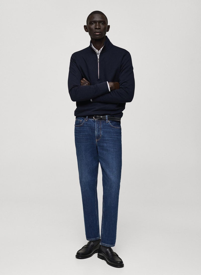 Mango Man Ben Stright Fit Rinse Wash Jeans  - Image 4