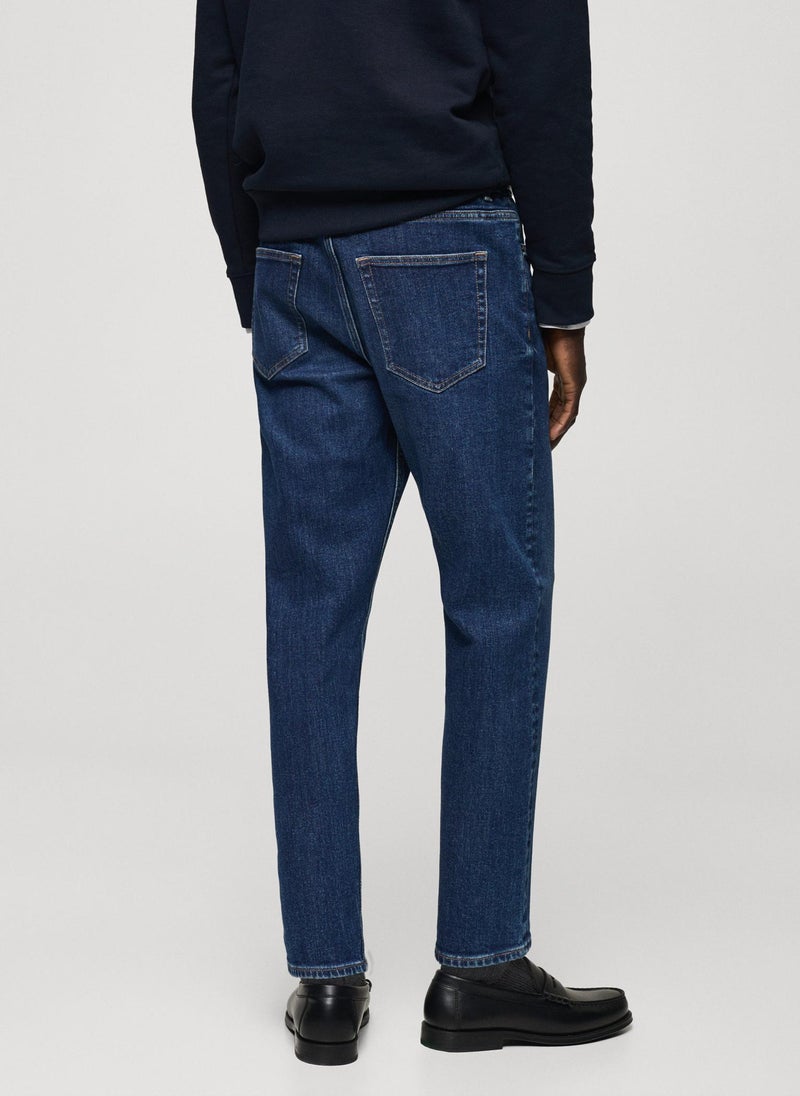 Mango Man Ben Stright Fit Rinse Wash Jeans  - Image 2