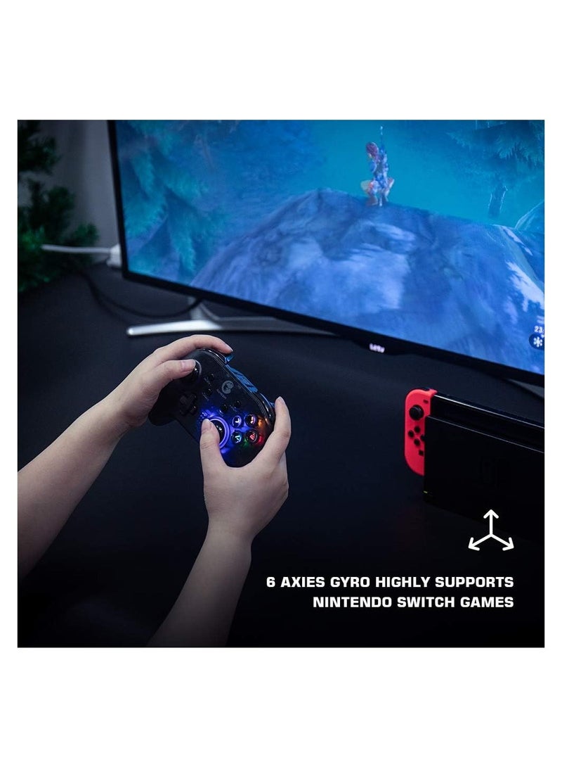 GameSir T4 Pro Wireless Game Controller For Windows 7 8 10 Pc/Iphone/Android/Switch (Black) - Image 4