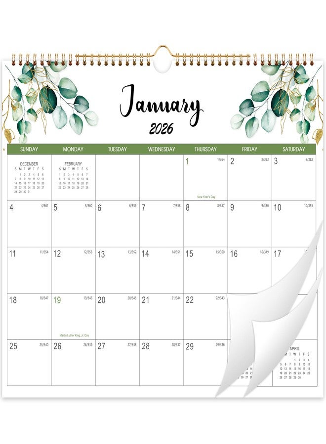 Feteulo Calendar 2026-2027 - Wall Calendar 2026-2027, January 2026 - June 2027, 14.6" x 11.4", 2026 Calendar with Julian Date, Thick Paper, Twin-Wire Binding, Hanging Hook, Holidays - Image 1