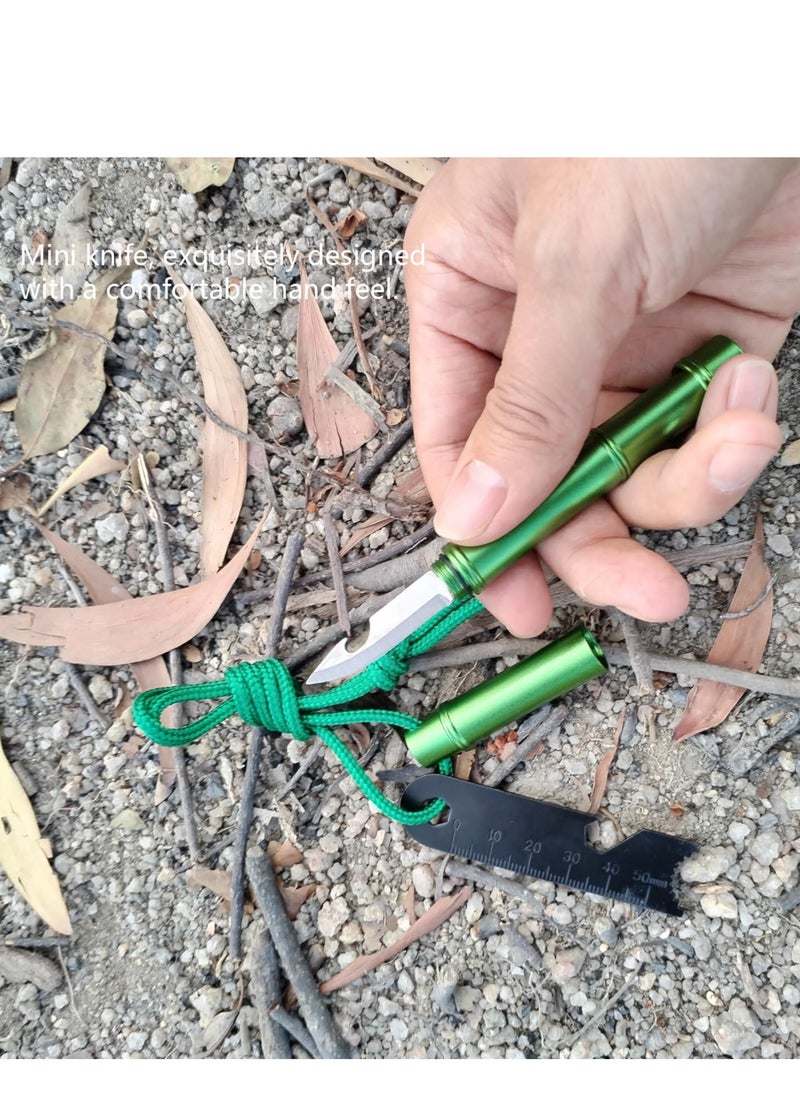 Excefore 3-in-1 Fire Starter Survival Tool with Whistle, Multi Tool for Camping Hiking Survival, Flint fire Stick Knife Whistle Tool Set, Magnesium Rod Fire Starter, Climbing Gear, Gift for Man and Dad  - Image 5
