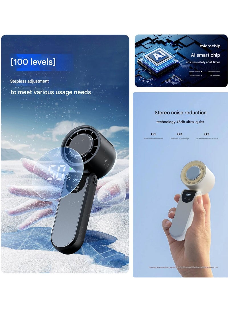 إسكدنيا جديد للطي مروحة سطح المكتب ، 90 درجة قابل للتعديل ، المحمولة تصميم مع تكنولوجيا التبريد ، توربو ميني أشباه الموصلات كيس الثلج - Image 4