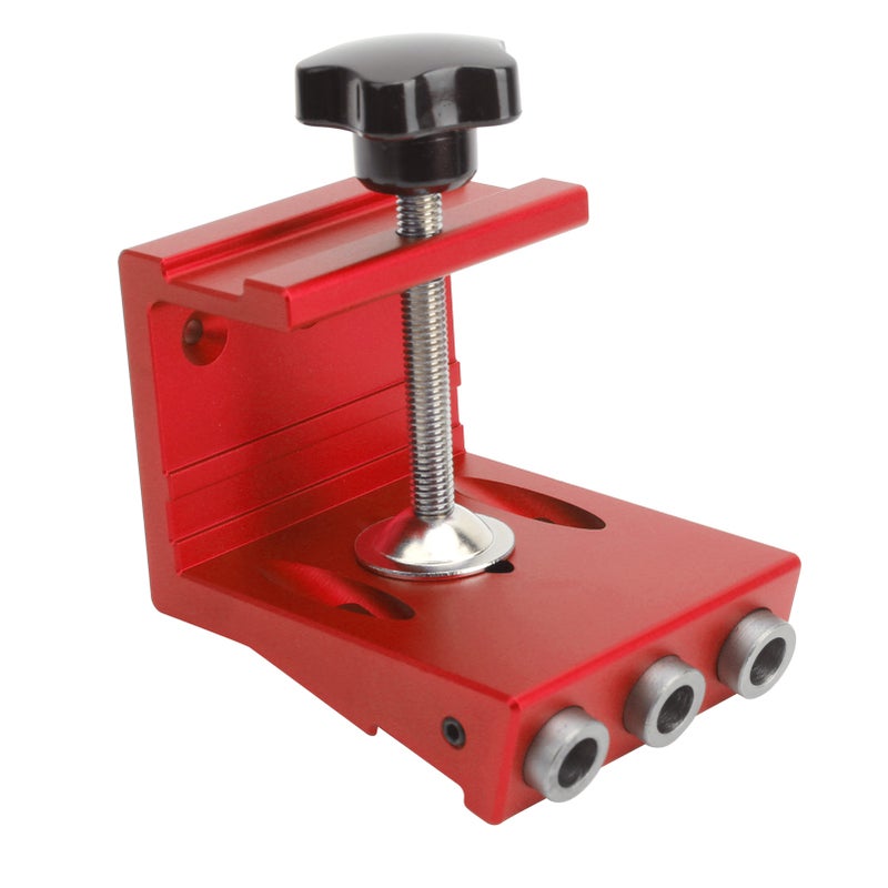 Hole Jig Aluminum Alloy Woodworking Industrial Supplies Processing Board Thickness 10mm‑35mmRed - Image 5