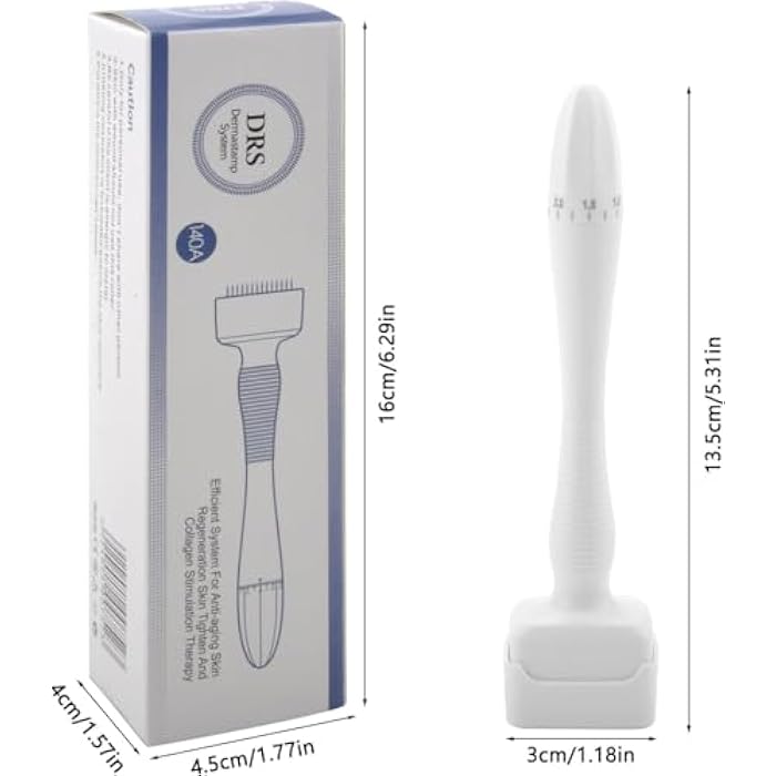 Derma Stamp Pen for Unisex | Microneedle Pen for Body, Hair & Beard Growing - Adjustable 0.5mm-3mm Microneedle Stamp Pen for Skin Care Titanium Microneedle Derma Stamp Pen - Image 3
