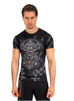 VENUM GLADIATOR 5.0 RASHGUARD SHORT SLEEVE BLACK/SILVER