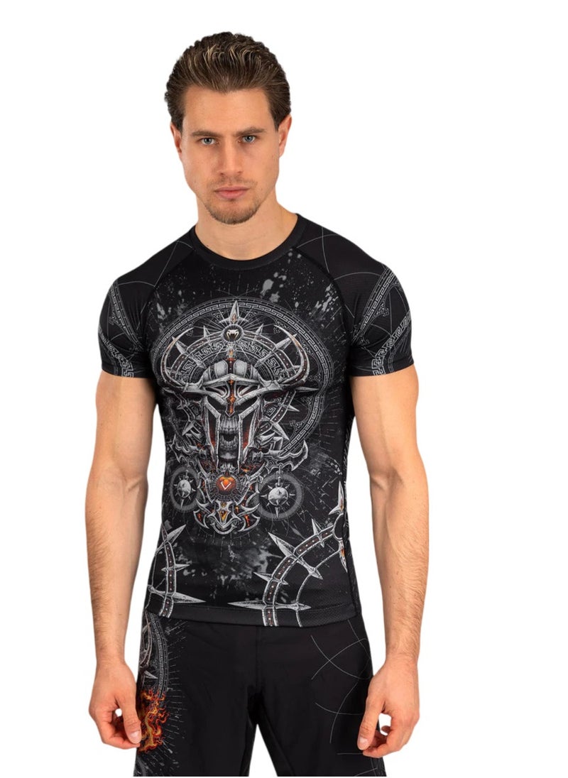 VENUM - VENUM GLADIATOR 5.0 RASHGUARD SHORT SLEEVE BLACK/SILVER - Image 1