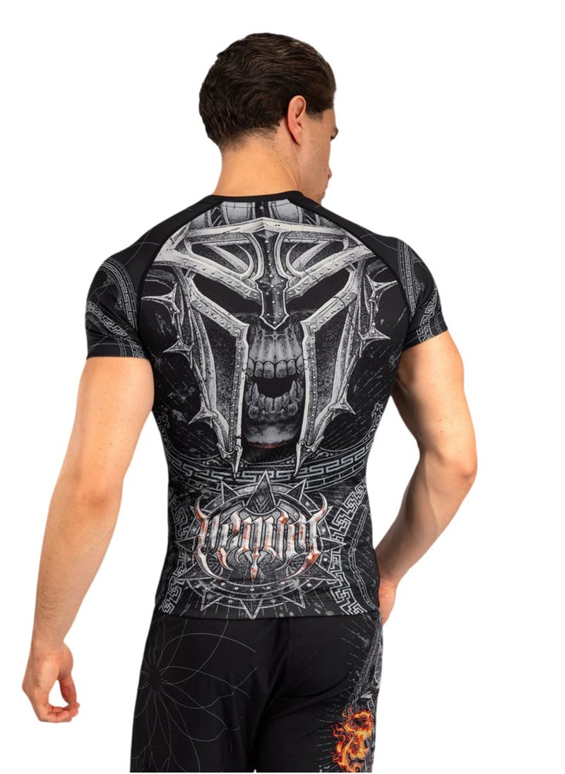 VENUM - VENUM GLADIATOR 5.0 RASHGUARD SHORT SLEEVE BLACK/SILVER - Image 1