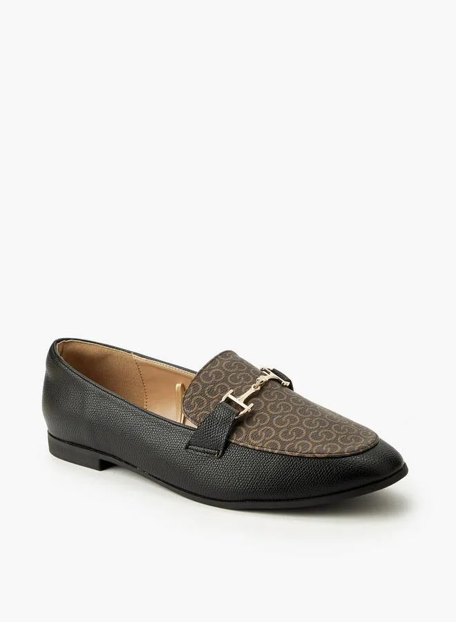 سيليست Women Monogram Print Slip-On Loafers