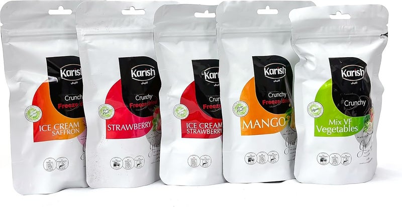 Karish Crunchy Bites Freeze Dried Fruits | Frozen Fruits | Great Go-To Snack (30 g, Mango) - Image 3