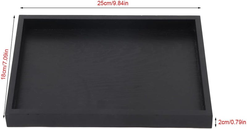 Denash صينية شاي خشبية، صينية تقديم للشاي والقهوة والوجبات الخفيفة - شكل مستطيل، 30 × 20 × 2 سم - Image 5